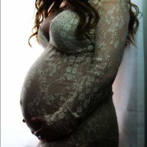 Maternity lace gown
